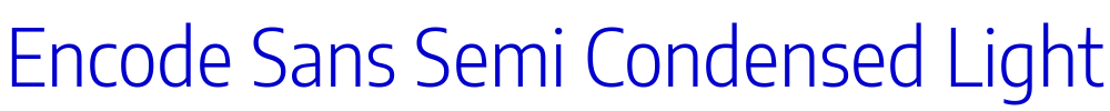 Encode Sans Semi Condensed Light шрифт